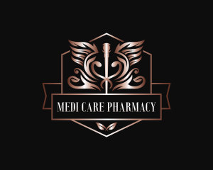 Caduceus Healthcare Pharmacy logo design