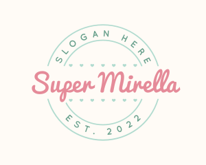 Script - Girly Script Badge logo design