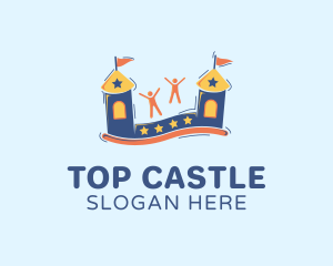 Bounce Castle Playground Logo