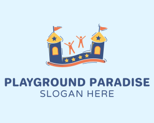 Bounce Castle Playground logo design