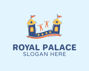 Palace - Bounce Castle Playground logo design