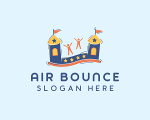 Inflatable - Bounce Castle Playground logo design