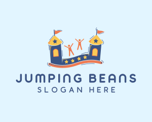 Bounce Castle Playground logo design