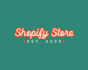 Retro Business Store logo design