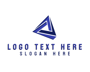 Online Gaming - Tech Triangle Business logo design
