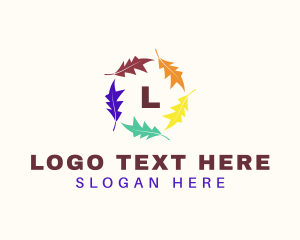 Massage - Beauty Leaf Organic logo design