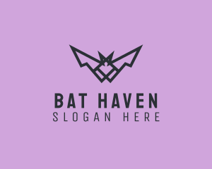 Bat - Bat Wings Vampire logo design