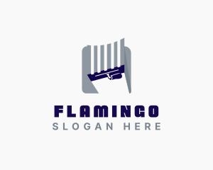 Trowel Plastering Tool Logo