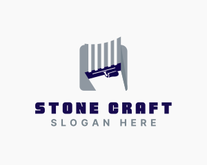 Trowel Plastering Tool logo design