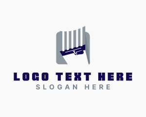 Concrete - Trowel Plastering Tool logo design