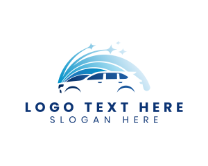 Car Wash - Water Sparkle Auto Detailing logo design