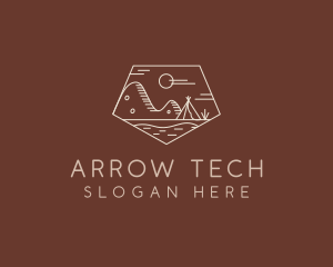 Mountain Camping Campsite logo design