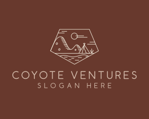 Mountain Camping Campsite logo design