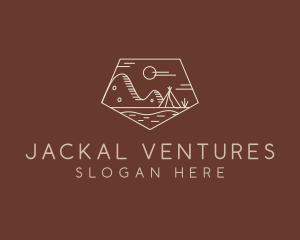 Mountain Camping Campsite logo design