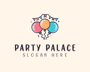 Celebration Party Balloon logo design