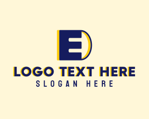 Letter E - Electric Industrial Company Letter E logo design