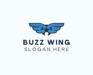 Soccer League Wings logo design