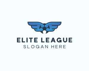 League - Soccer League Wings logo design