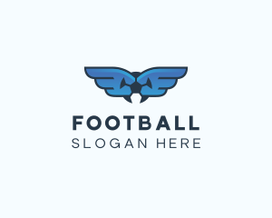 Soccer League Wings logo design