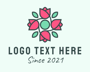Tropical - Rose Floral Boutique logo design