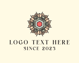 Stained Glass - Mosaic Tile Interior logo design