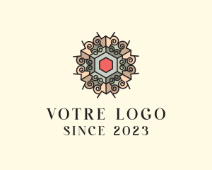Furnishing - Mosaic Tile Interior logo design