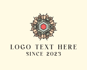 Interior Design - Mosaic Tile Interior logo design