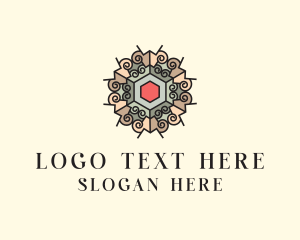 Mosaic Tile Interior  Logo