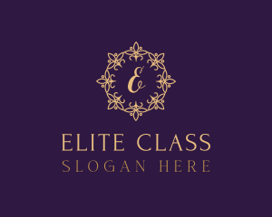 Gold Classy Wreath logo design