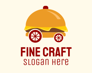 Hamburger Sandwich Cart logo design