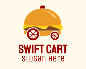 Hamburger Sandwich Cart logo design