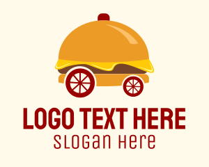 Fast Food - Hamburger Sandwich Cart logo design