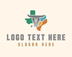 Houston - Texas Bull Animal logo design