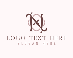 Stationery - Elegant Ornamental Letter N logo design