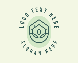 Shed - Eco Leaf Greenhouse logo design