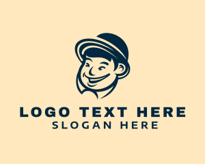 Smiling Chinese Guy Logo