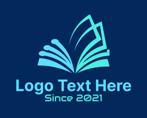 Online Course - Circuit Book Pages logo design