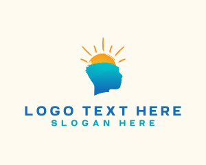 Psychotherapy - Mental Health Sun Therapy logo design