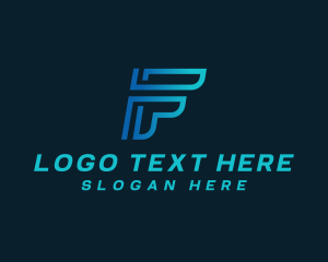 Logistics - Business Agency Letter F logo design
