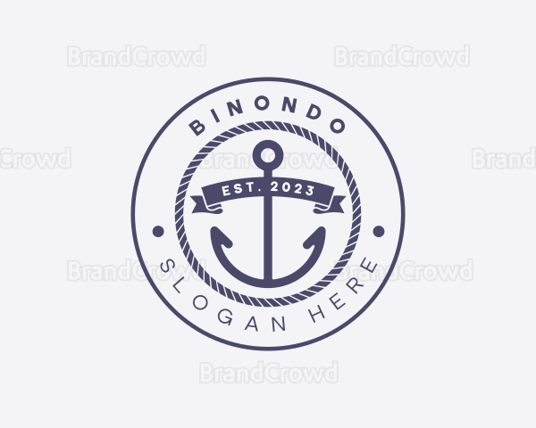 Sailor Anchor Rope Logo