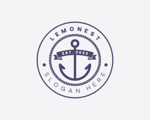 Sailor Anchor Rope Logo