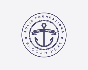 Sailor Anchor Rope Logo