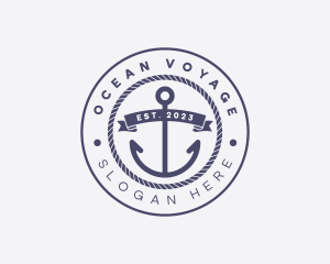 Sailor Anchor Rope logo design