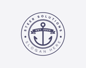 Steer - Sailor Anchor Rope logo design