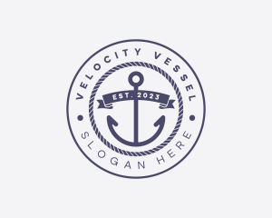 Sailor Anchor Rope logo design