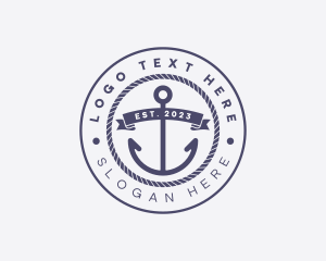 Sailor Anchor Rope Logo