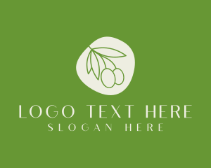 Minimalist Olive Fruit logo design