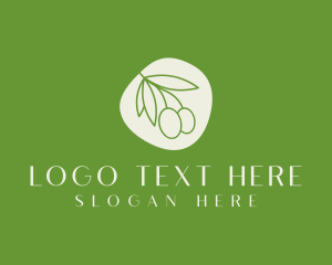 Olive Leaf - Minimalist Olive Fruit logo design