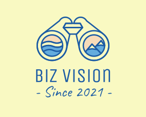 Binocular Outdoor Activity logo design