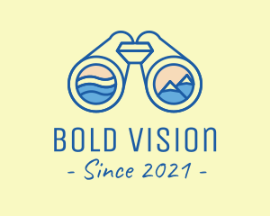 Binocular Outdoor Activity logo design